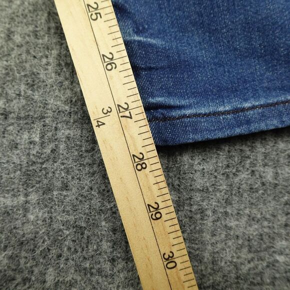 Judy Blue Jeans Womens 5/27 Denim Distressed Button Fly Boyfriend Fit Stretch - Picture 10 of 13